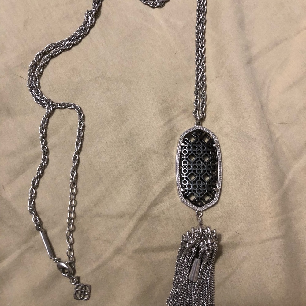 Kendra Scott Rayne Necklace silver/gun metal